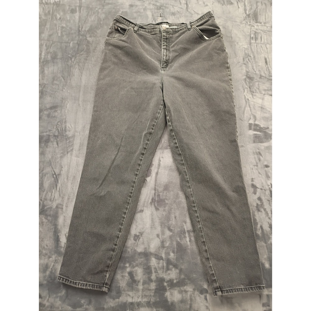 Just My Size‎ Straight Leg Jeans Womens 22W Gray Stretch High Rise Tall Casual